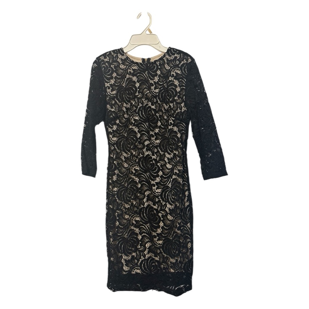 Forever 21 Black Floral Lace Dress